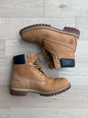 Timberland Wheat Tan Leather Lace-Up Boots